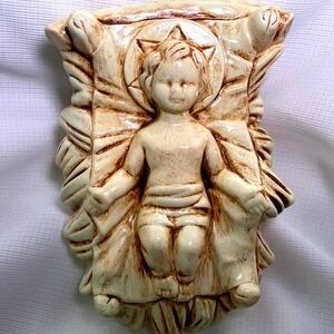 Vintage Baby Jesus  Religious Decor‎ Ceramic nativity scene set piece Christmas